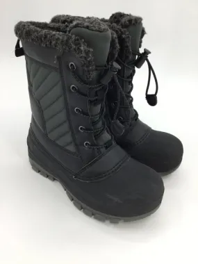 All In Motion Child Size 1 Youth Black Rain/Snow Boots