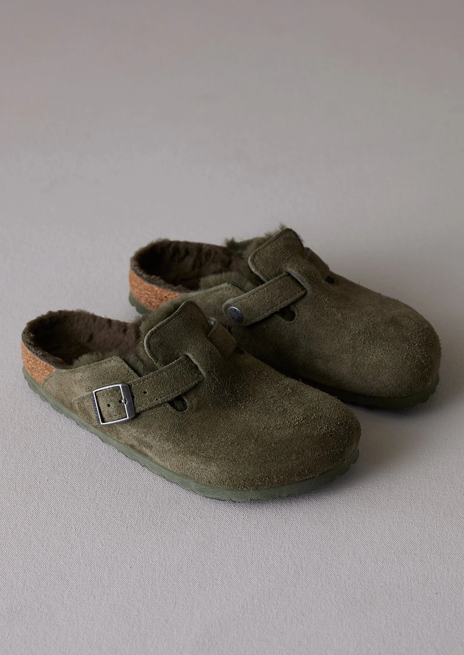 Birkenstock Boston Sheepskin Slippers | Thyme