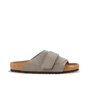 Birkenstock Kyoto Nubuck Leather Desert Buck Whale Grey Sandals