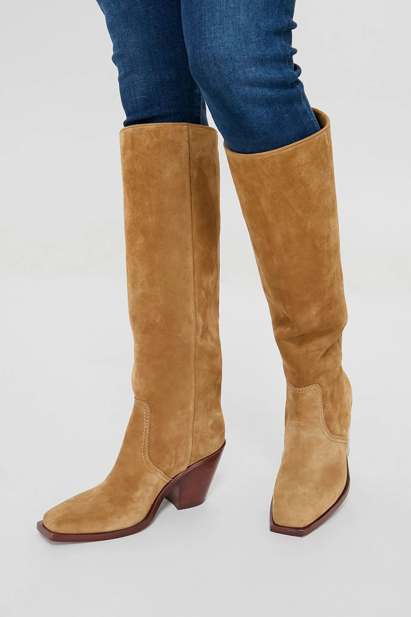 Bisque Suede Lynn Boots