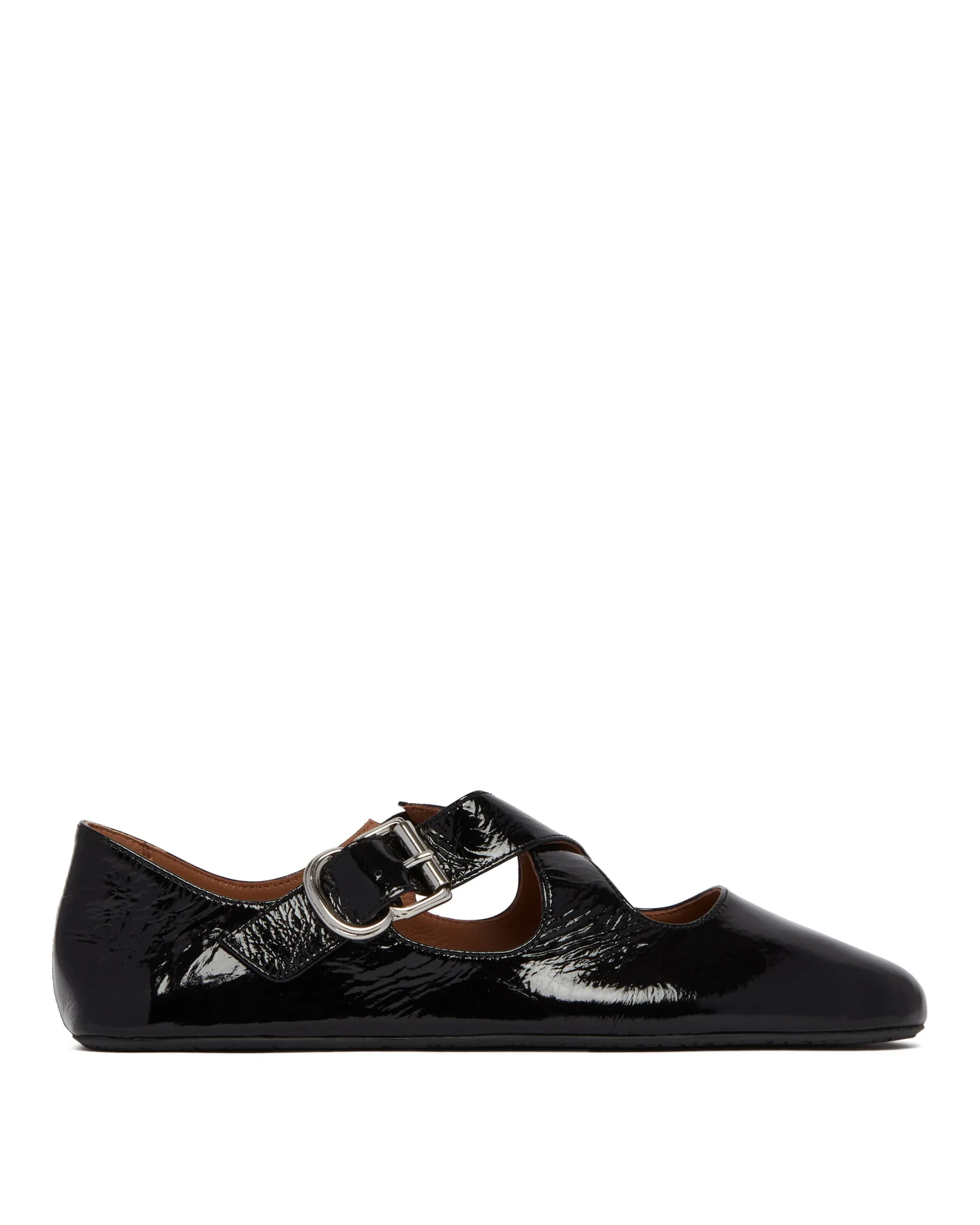 Black Criss Cross Ballet Flats