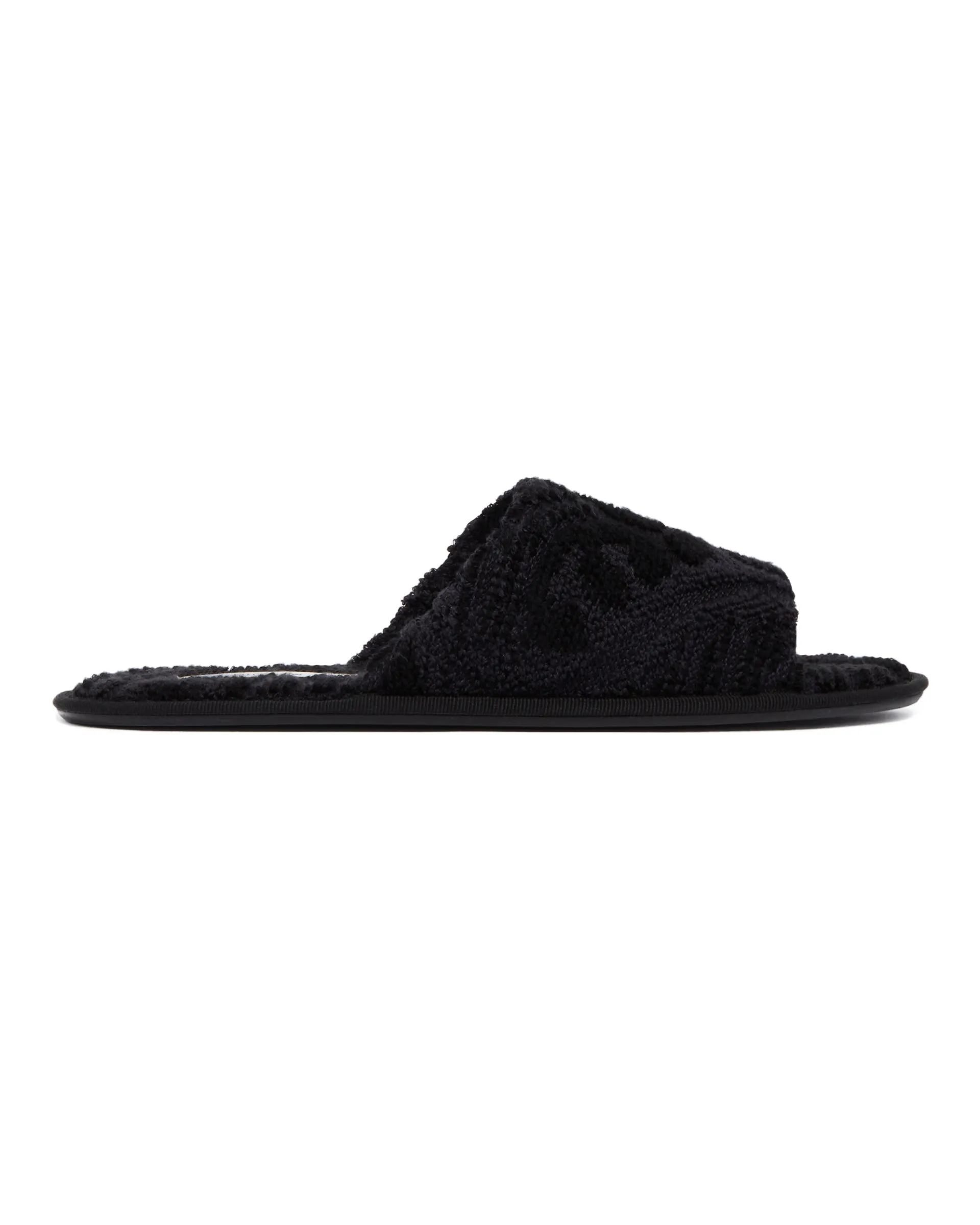 Black Frances Slippers