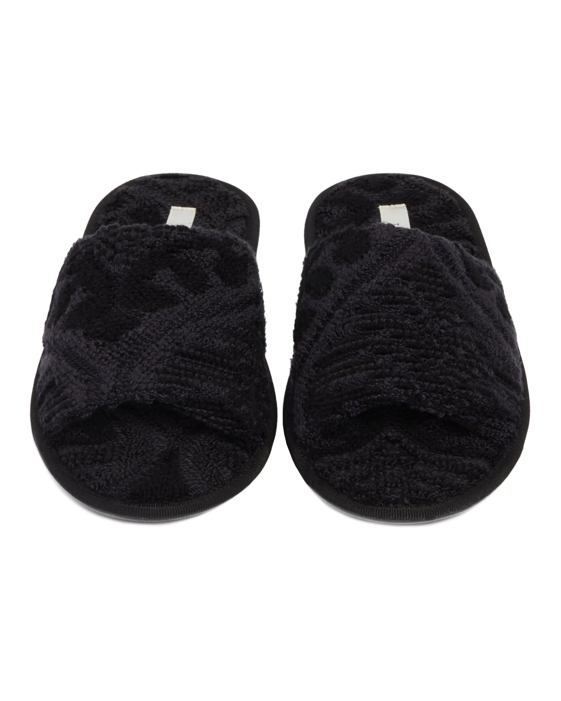 Black Frances Slippers