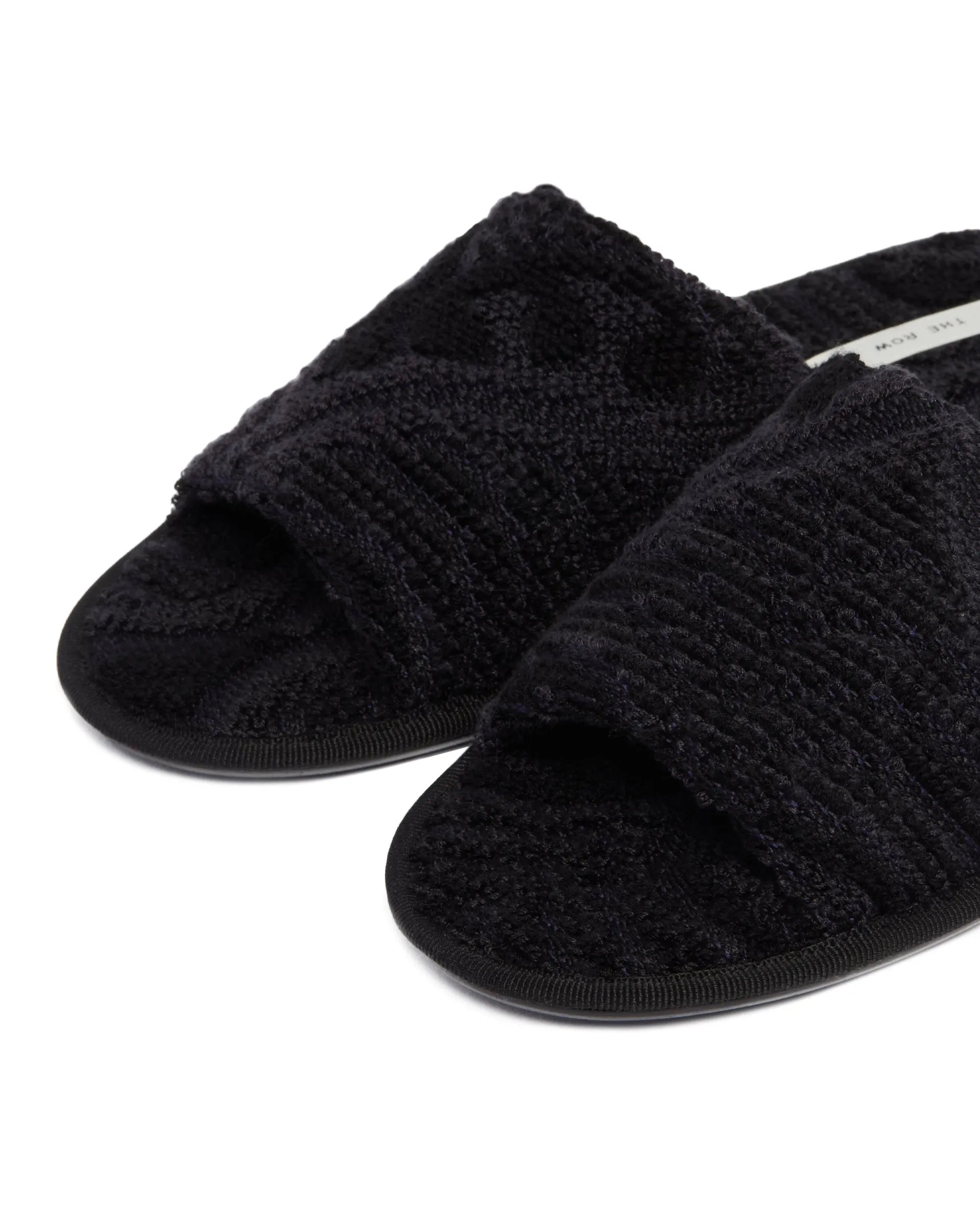 Black Frances Slippers