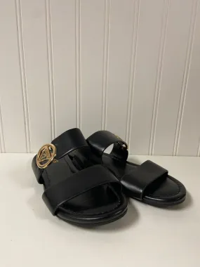 Black Sandals Flats Guess, Size 5