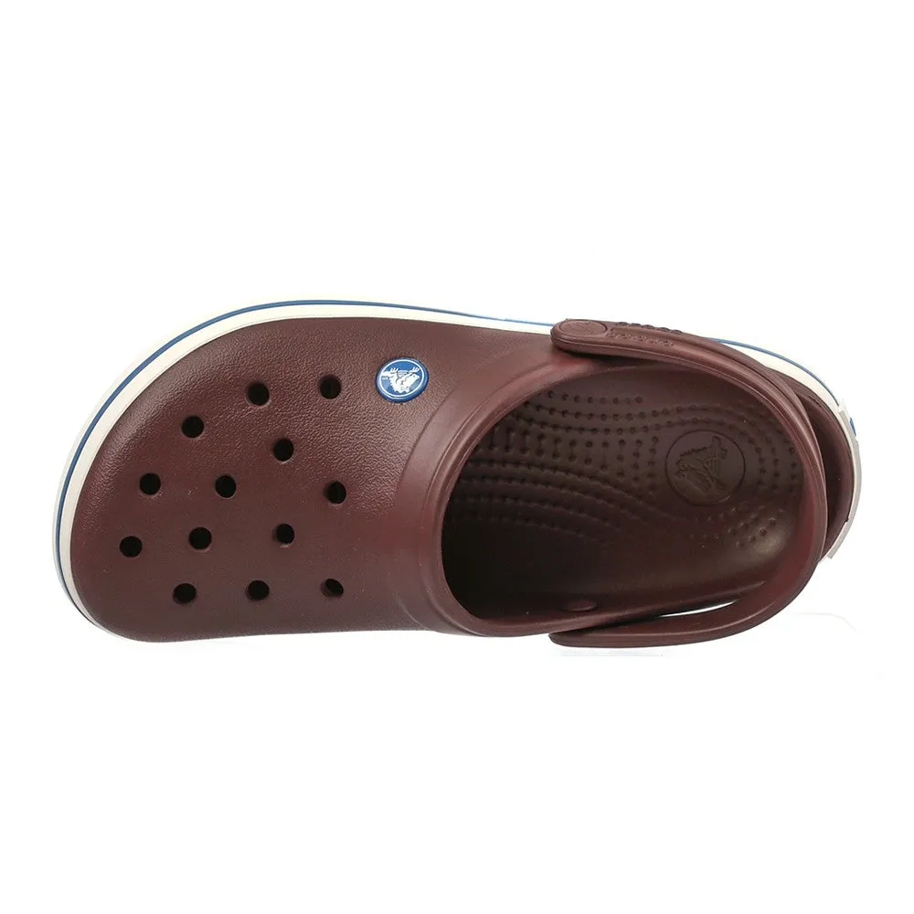 Crocs 11016-616 Mens Clogs Sandals Crocband Burgundy / White