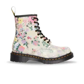 Dr. Martens Women's 1460 Floral Mash Up - Parchment Beige