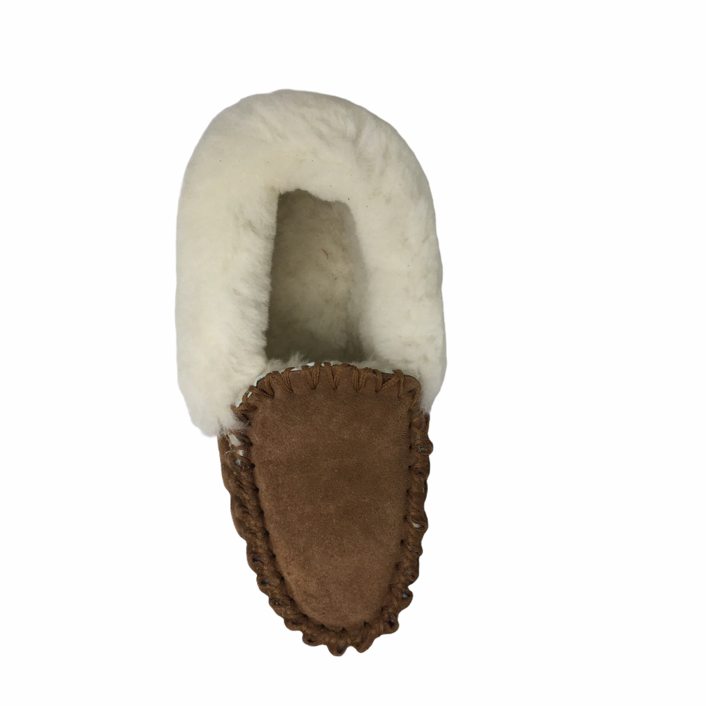 Emu Molly Moccasins ~ Chestnut Cream ~ Black