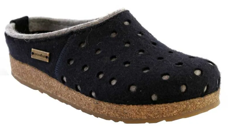 Womens Haflinger Grizzly Holly Wool Clog - Cozy and Stylish Nordic-inspired Slip-on