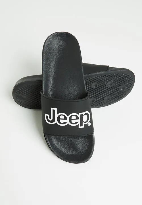 Jeep Pool Sandals Black