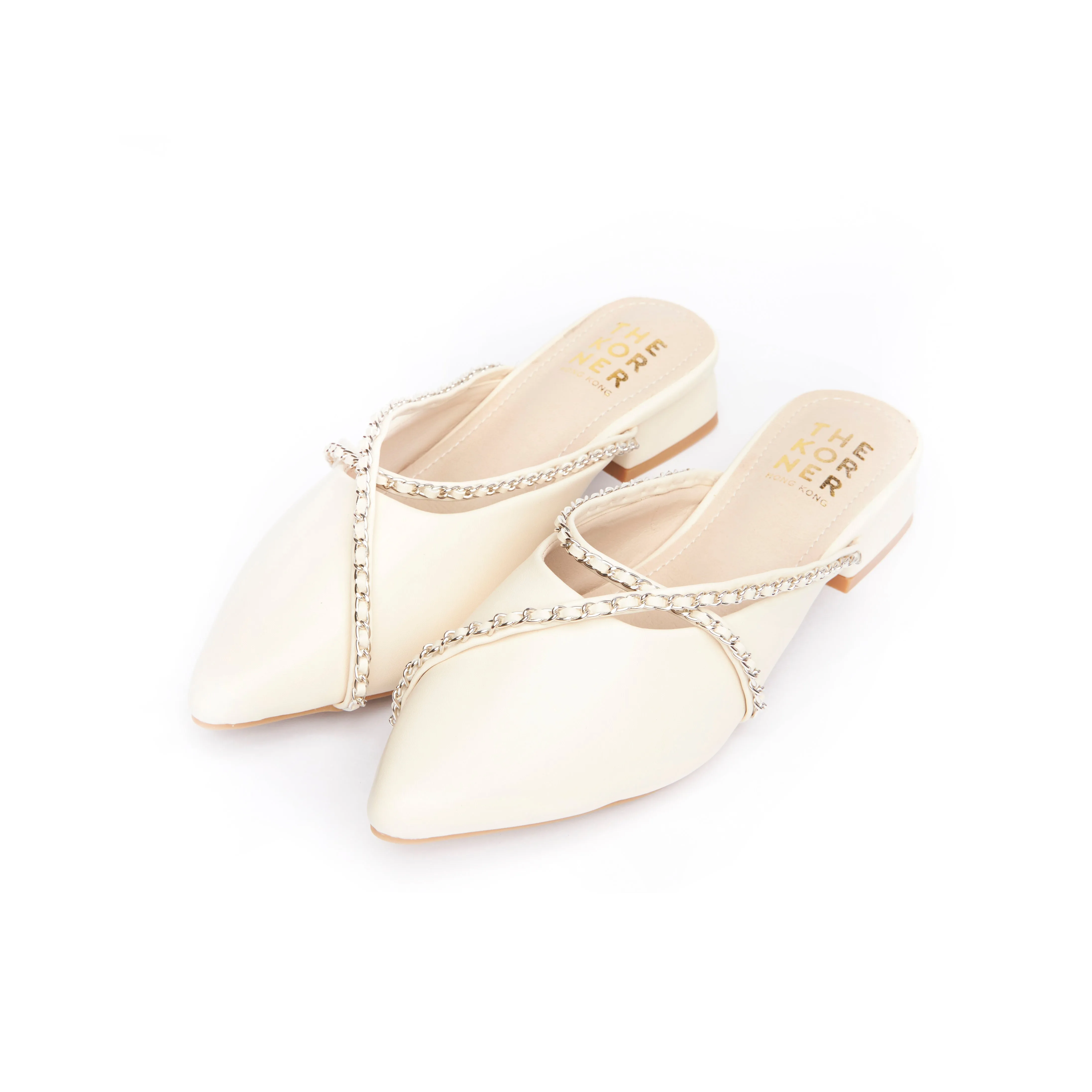 Kross Leather Slippers - Beige ( BEI )