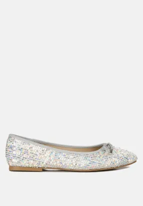 Lettie Sequin Embellished Ballet Flats