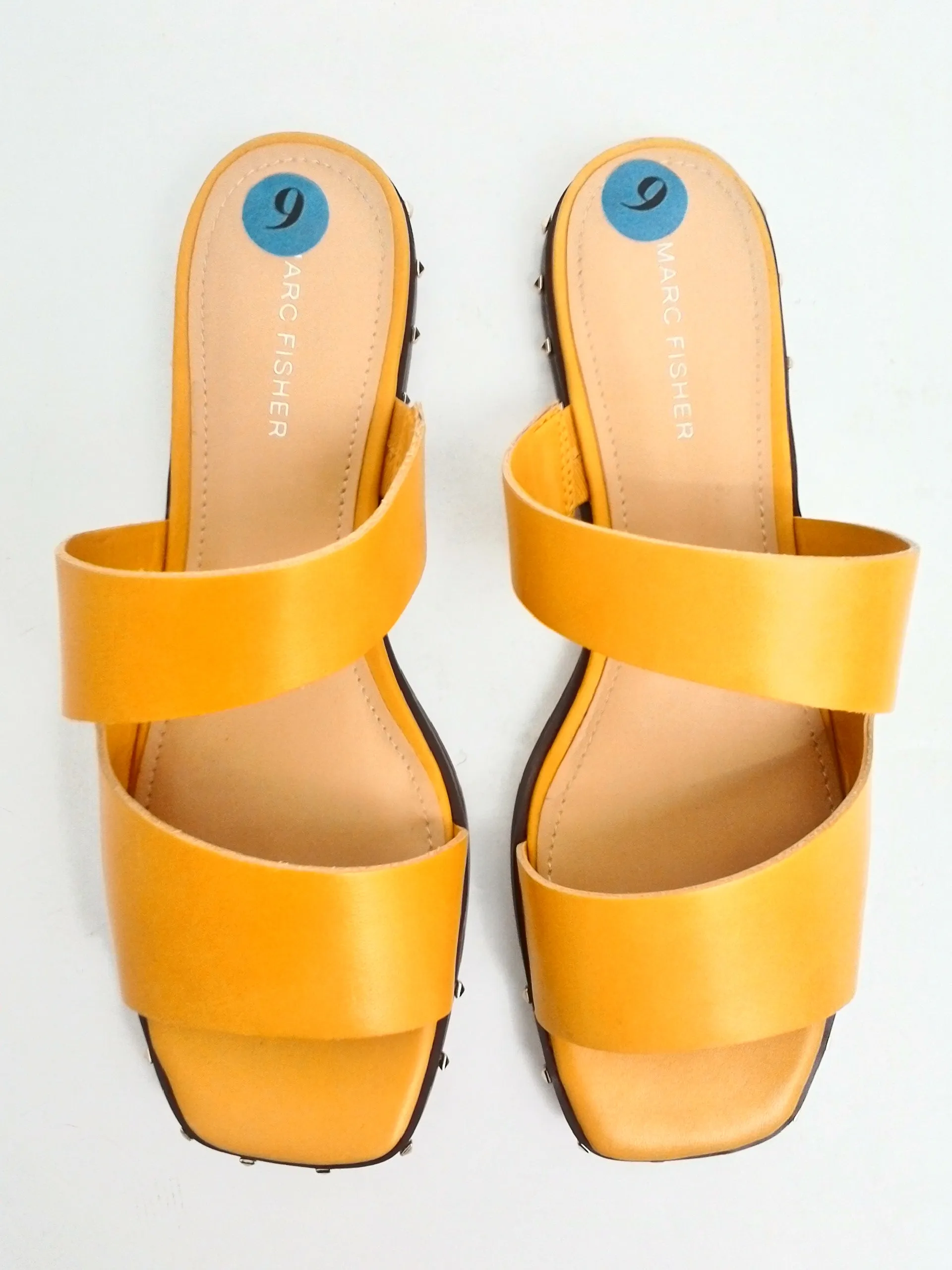 Marc Fisher Women's Jaylin Yellow Sandals Size 9 M