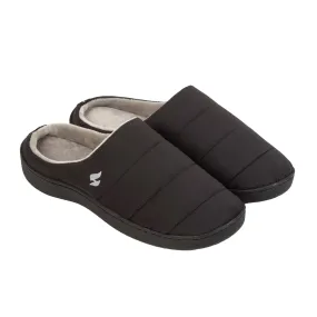 Mens Henry Slip On Thermal Slippers - Black