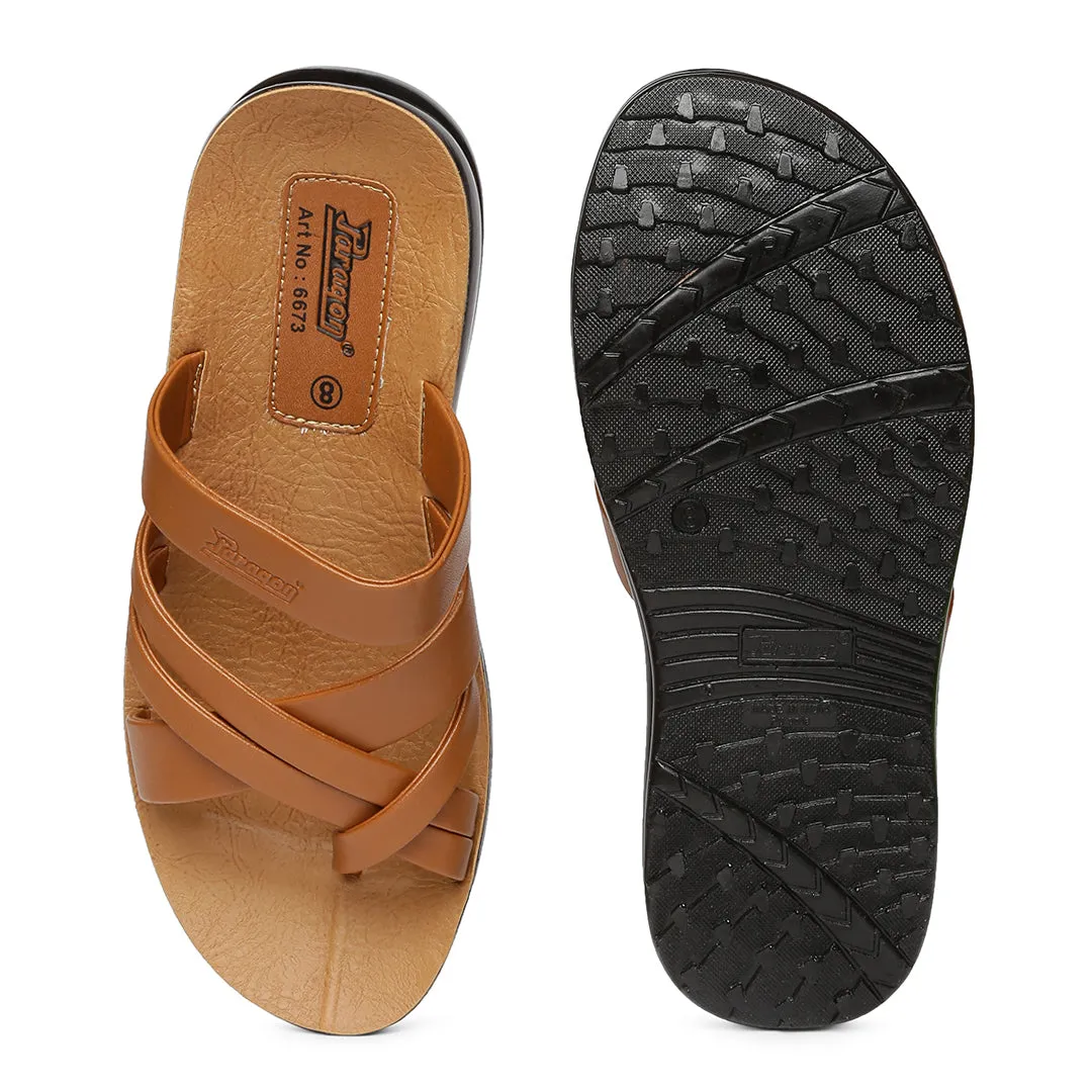 Men's Tan Vertex Flip-Flops