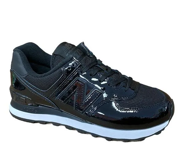 New Balance women's sneakers shoe WL574TA2 black white