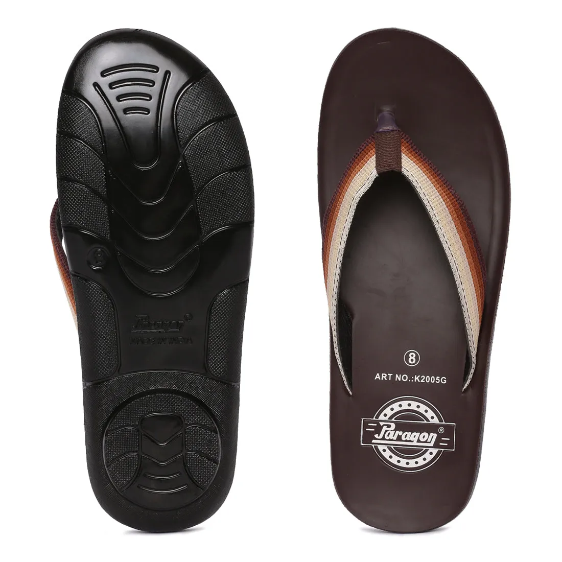 Paragon  K2005G Men Stylish Lightweight Flipflops | Casual & Comfortable Daily-wear Slippers for Indoor & Outdoor | For Everyday Use