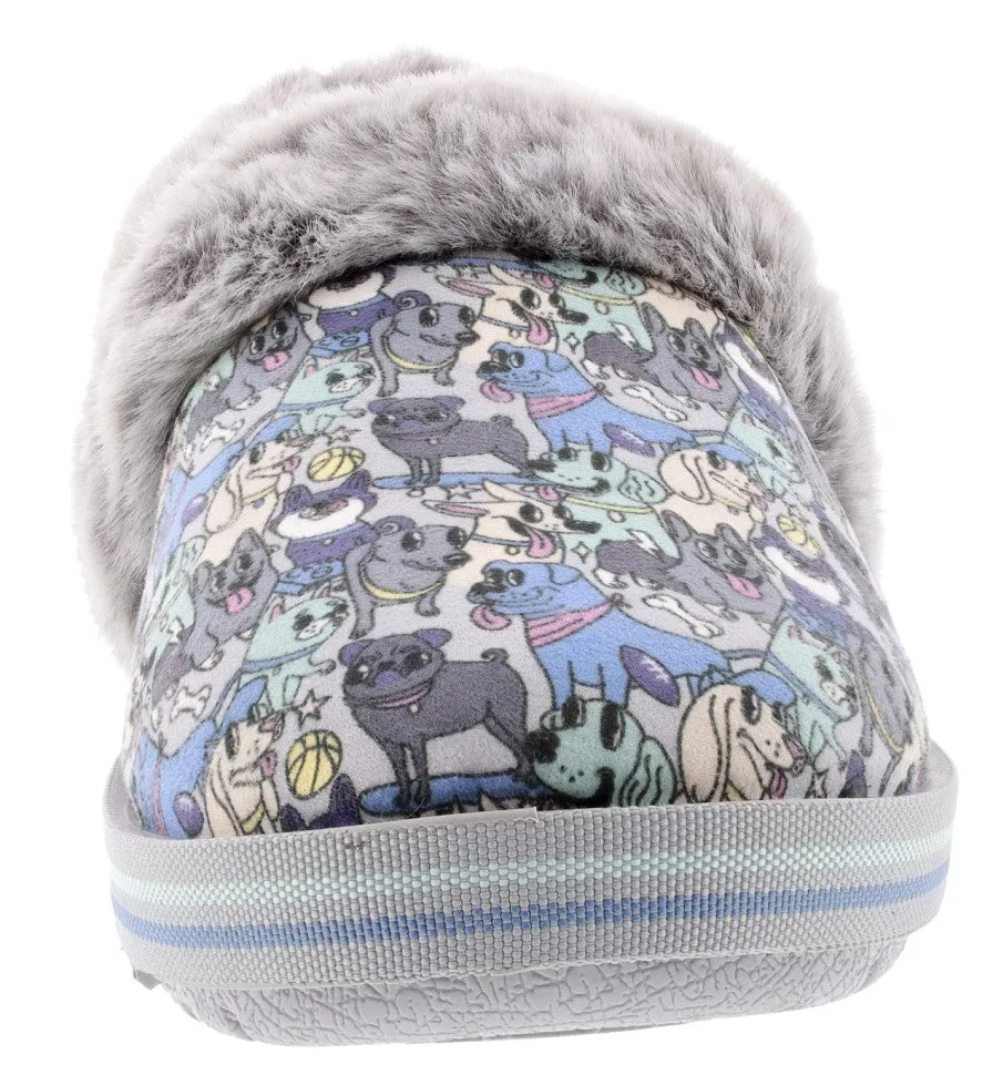 Skechers Women's Bobs Too Cozy Wandering Eyez Memory Foam Slippers