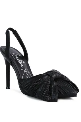 TAI BLACK BOW HEELS