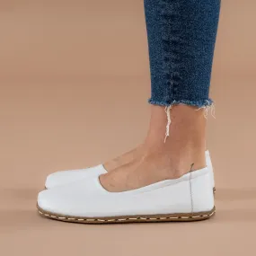 White Barefoot Ballet Flats